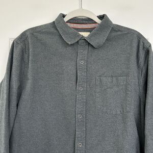 The Normal Brand Flannel Shirt Mens Sz Large Gray Shacket Outdoor Gorpcore